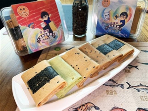 熊豆鮭魚鬆風味蛋捲